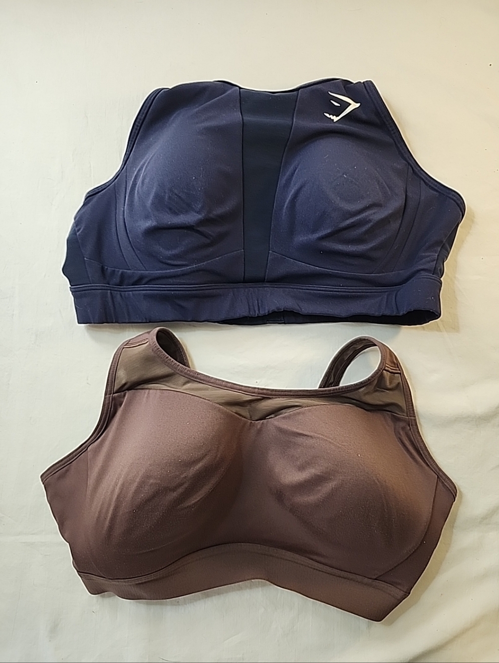 Gymshark Open Back Sports Bra Racerback High Support Adjustable Lot Of 2 Sz L